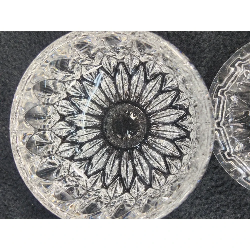 Antique GORHAM Althea Lead Crystal Covered Cream & Sugar Set West Germany
